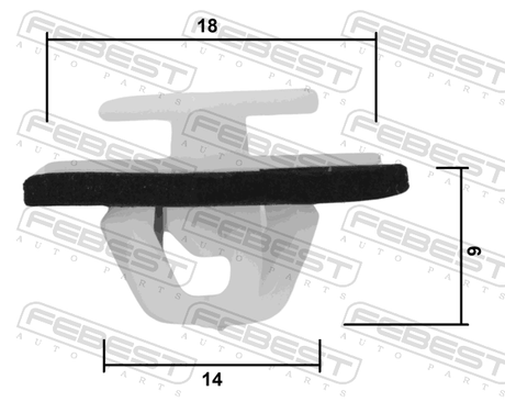 88570-187 - RETAINER CLIP