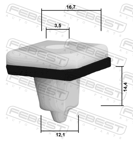 88570-190 - RETAINER CLIP