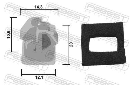 88570-193 - RETAINER CLIP
