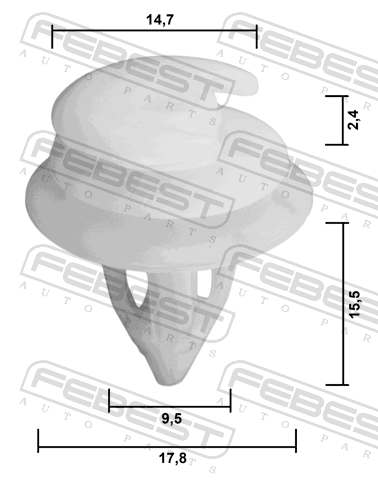 88570-230 - RETAINER CLIP