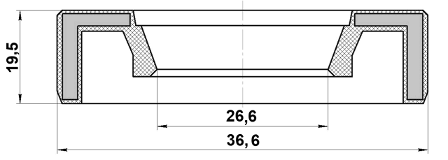 95AAY-28360920X - ENGINE TIMING OIL SEAL 26.6X36.6X9.1X19.5