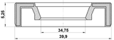 95AAY-35400511X - OIL SEAL REAR HUB 34.75X39.9X5.25X11.6