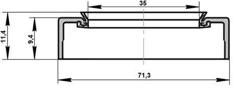 95AES-35710911X - GEAR SHIFT LEVER SEAL 35X71.3X9.4X11.4