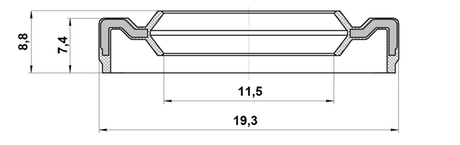 95DAY-13190709X - GEAR SHIFT LEVER SEAL 11.5X19.3X7.4X8.8