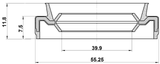 95EAS-41550812X - DRIVE SHAFT OIL SEAL 39.9X55.45X7.5X11.8