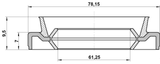 95EDS-63780710X - DRIVE SHAFT OIL SEAL 61.25X78.15X7X9.5