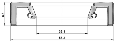 95FAS-35580909X - HALF SHAFT OIL SEAL 33.1X58.2X8.5X8.5