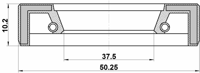 95FAY-39501012X - OIL SEAL AXLE CASE SET 37.5X50.25X10.2X11.5
