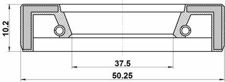 95FAY-39501012X - OIL SEAL AXLE CASE SET 37.5X50.25X10.2X11.5