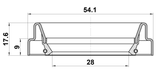 95FDS-30540918X - HALF SHAFT OIL SEAL 28X54.1X9X17.6