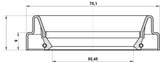 95FDY-57750909C - DRIVE SHAFT OIL SEAL 55.45X75.1X9X9