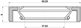 95GAY-39650909R - DRIVE SHAFT OIL SEAL 39X65X9