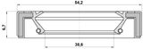 95GAY-40540707L - DRIVE SHAFT OIL SEAL 38.6X54.2X6.7