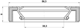 95GAY-40560808X - DRIVE SHAFT OIL SEAL 38.3X56.3X8