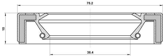 95GAY-40751014C - DRIVE SHAFT OIL SEAL 38.4X75.2X10X14