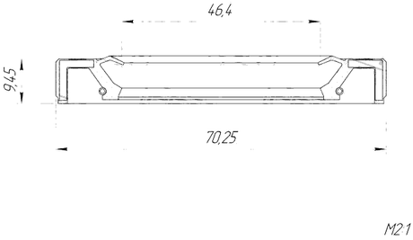 95GAY-48701010X - HALF SHAFT OIL SEAL 46.4X70.25X9.45X9.45