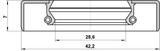 95GBY-30420707R - DRIVE SHAFT OIL SEAL 28.6X42.2X7X7