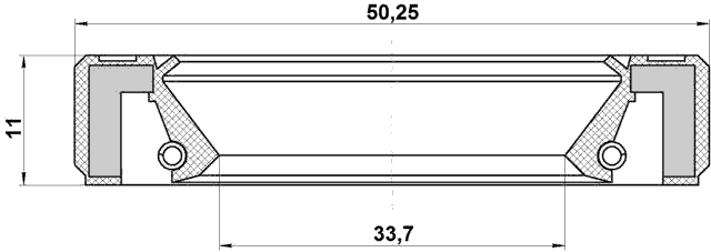 95GBY-35501111L - DRIVE SHAFT OIL SEAL 35X50X11