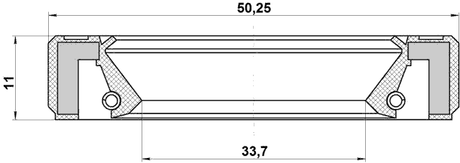 95GBY-35501111L - DRIVE SHAFT OIL SEAL 35X50X11