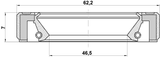95GBY-48620707R - DRIVE SHAFT OIL SEAL 46.5X62.2X7.4X7.4