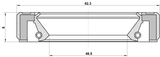 95GBY-48620808R - DRIVE SHAFT OIL SEAL 46.5X62.3X8X8