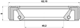 95GBY-50620808L - DRIVE SHAFT OIL SEAL 48.2X62.15X8X8