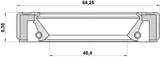 95GBY-50640808R - DRIVE SHAFT OIL SEAL 48.4X64.25X8.35X8.35