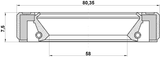 95GBY-60800808L - DRIVE SHAFT OIL SEAL 58X80.35X7.5X7.5