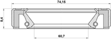 95GBY-62740808R - DRIVE SHAFT OIL SEAL 60.7X74.15X8.4X8.4