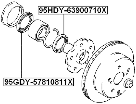 95GDY-57810811X - OIL SEAL REAR HUB 55.25X81.1X8.05X11.1