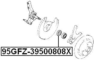 95GFZ-39500808X - OIL SEAL REAR HUB 37.7X50.5X8.6X8.6