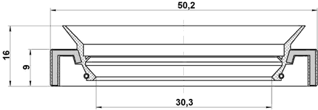 95HAY-32500916L - DRIVE SHAFT OIL SEAL 30.3X50.2X9X16