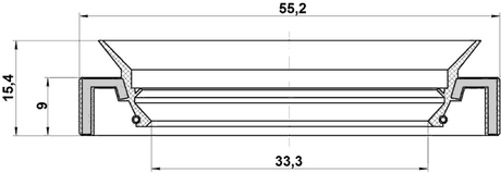 95HAY-35550915C - DRIVE SHAFT OIL SEAL 33.3X55.2X9X15
