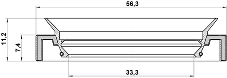 95HAY-35560711C - DRIVE SHAFT OIL SEAL 33.3X56.3X7.4X11.2
