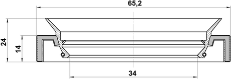 95HAY-35651424C - DRIVE SHAFT OIL SEAL 34X65.2X14X24