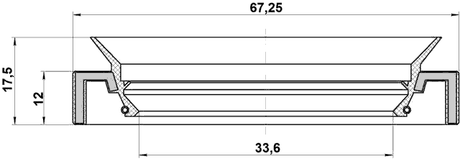95HAY-35671017R - DRIVE SHAFT OIL SEAL 33.6X67.25X12X17.5