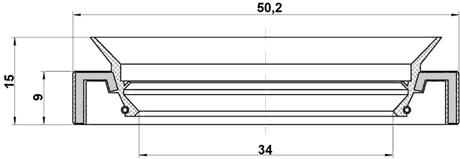 95HAY-36500915L - DRIVE SHAFT OIL SEAL 34X50.2X9X15