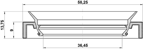95HAY-38580914C - DRIVE SHAFT OIL SEAL 36.45X58.25X9X13.75