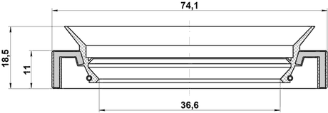 95HAY-38741118C - DRIVE SHAFT OIL SEAL 36.6X74.1X11X18.5
