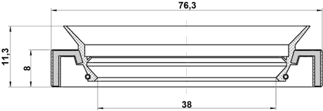 95HAY-40760811R - DRIVE SHAFT OIL SEAL 38X76.3X8X11.3