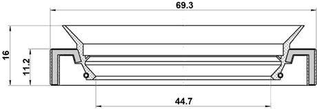 95HAY-46691119C - DRIVE SHAFT OIL SEAL 44.7X69.3X11.2