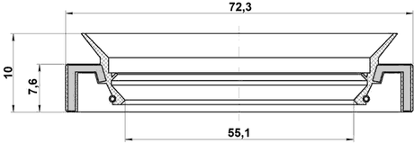 95HAY-57720810X - OIL SEAL FRONT HUB 55.1X72.3X7.6X10