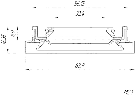 95HBS-35560916X - DRIVE SHAFT OIL SEAL 33.4X56.15X8.9X16.35