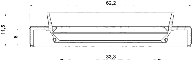 95HBY-35620812R - DRIVE SHAFT OIL SEAL 33.3X62.2X8X11.5