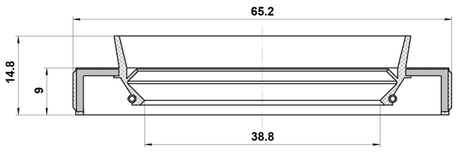 95HBY-40650915R - DRIVE SHAFT OIL SEAL 38.8X65.2X9X14.8