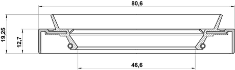 95HDS-48801319R - DRIVE SHAFT OIL SEAL 46.2X80.6X12.7X19.25