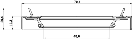 95HDS-50701420X - DRIVE SHAFT OIL SEAL 48.6X70.1X14.2X20.4