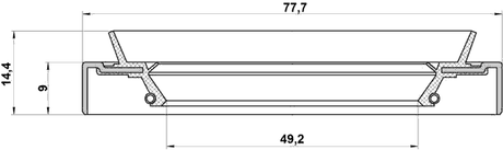 95HDS-51770914X - OIL SEAL FRONT HUB 49.2X77.7X9X14.4