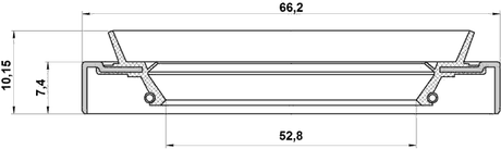 95HDS-54660710X - OIL SEAL FRONT HUB 52.8X66.2X7.4X10.15