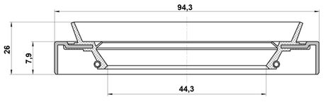 95HDY-46940826C - DRIVE SHAFT OIL SEAL 44.3X94.3X7.9X26